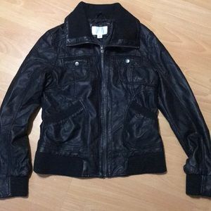 Faux leather jacket